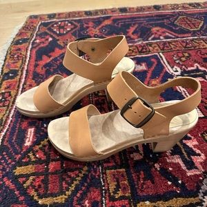 No. 6 two strap clog sandals in desert. Size 38. Soooo cute!!
